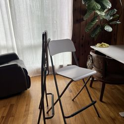 IKEA Franklin Bar Stool With Back Foldable White