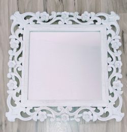 White Ornate Mirror