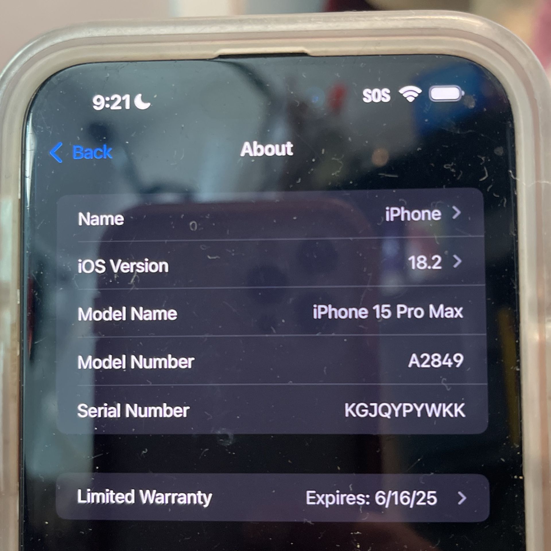 iPhone 15 Pro Max Locked