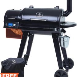 450A Pro 2025 Upgrade Wood Pellet Grill & Smoker 8 in 1 BBQ Grill Auto Temperature Control, 450 Sq in Bronze