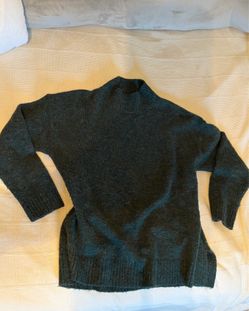 Mock turtle neck green sweater- size Medium