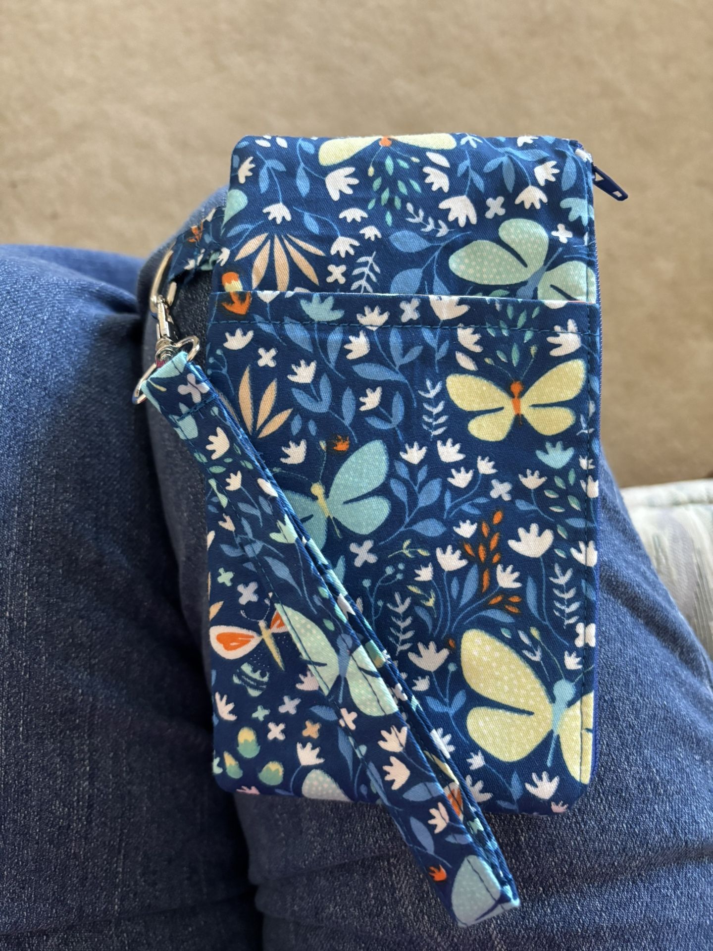 Phone Pouch With Wristlet - 4 1/2” X 8”