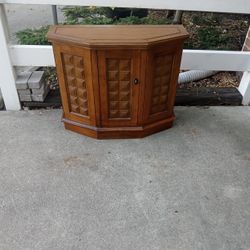 Solid Wood TV Stand Storage Cabinet