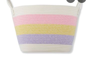 Pastel cotton rope basket 🧺
