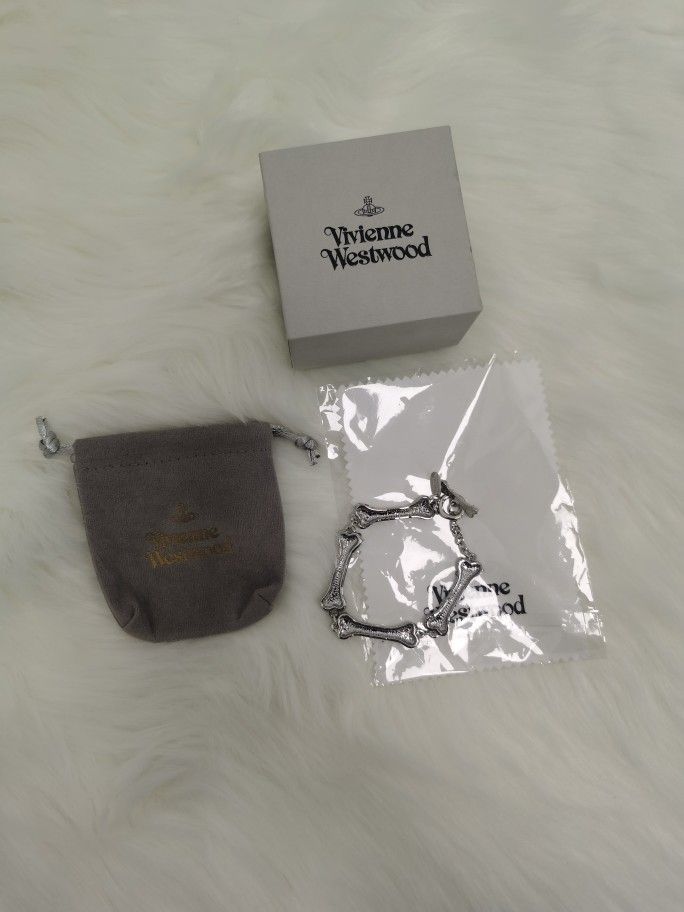 Vivienne Westwood Bone Bracelet Silver