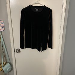 Black Velour Top For Girls