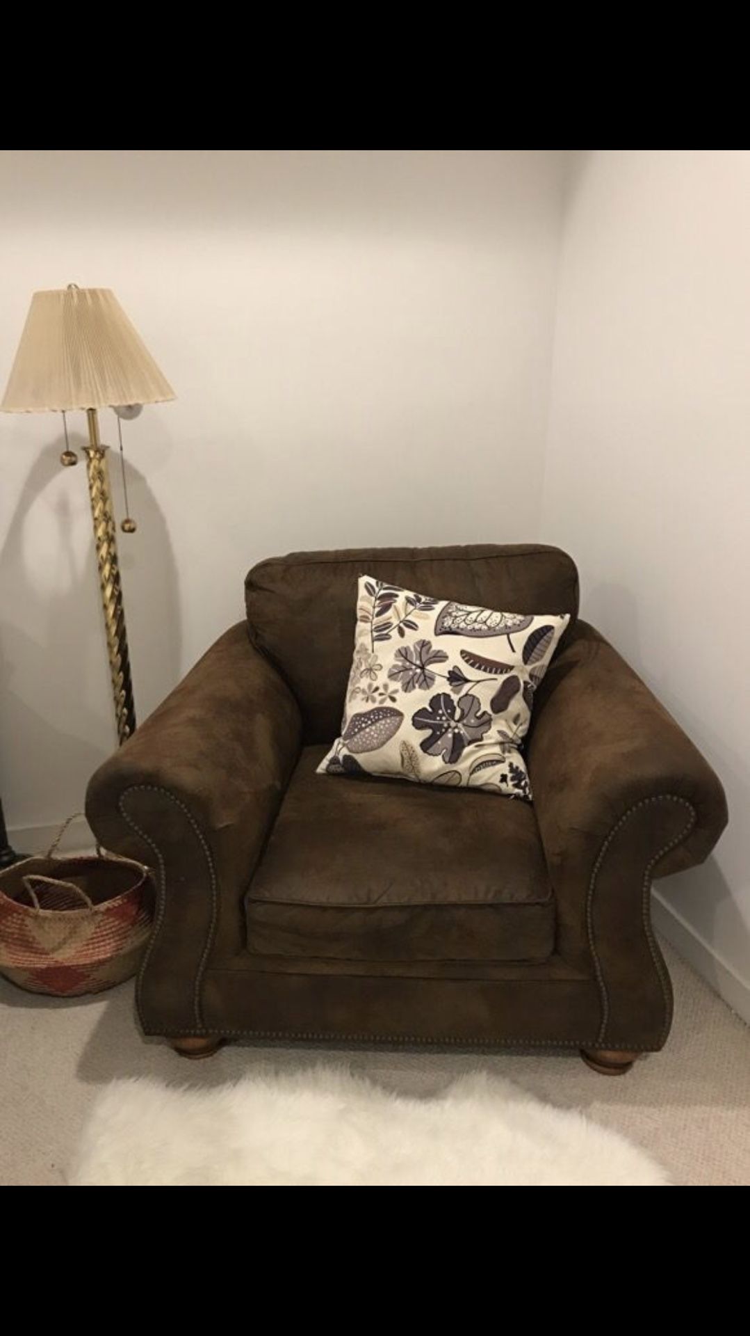 Brown leather chair