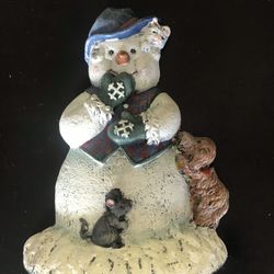 Cast iron snowman