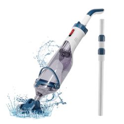 Pool Vacuum for Above Ground Pool with a Telescopic Pole,   Open box item appears new!  The Enhulk 20V Portable Rechargeable 4200 Pool Cleaner Vacuum 