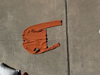 Orange Cropped Long Sleeve