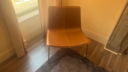 West Elm Leather Lounge Chair