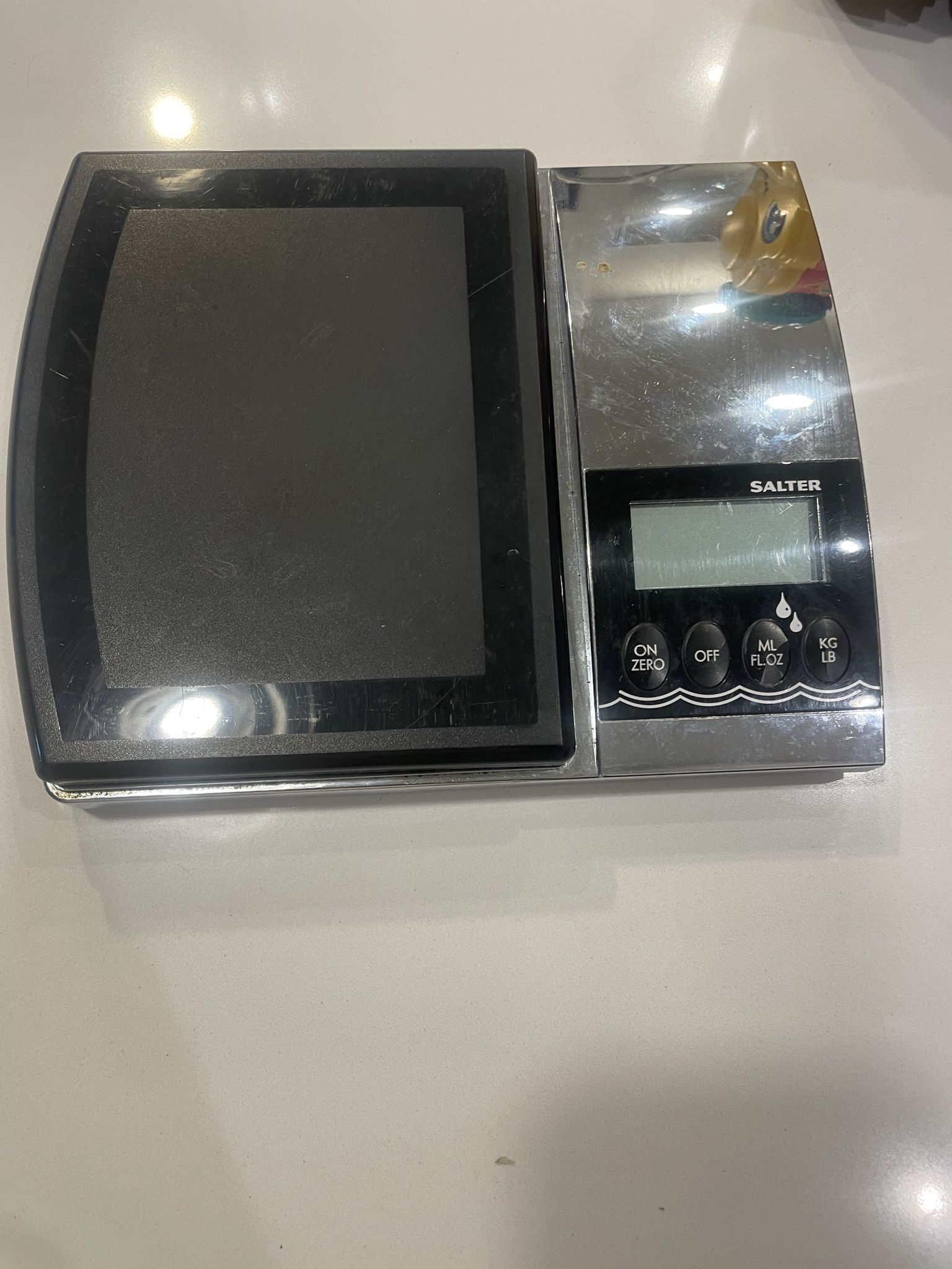 Salter Silver And Black Battery Operated Food Scale 