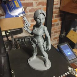 Lara Croft Paintable Figure Collectable Hobby