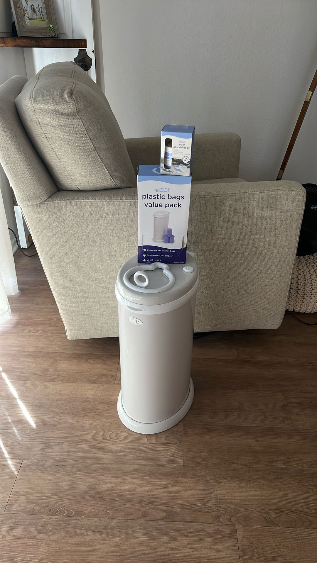 Ubbi Trash Can And Liners
