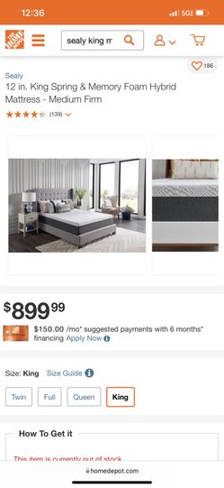 King Memory Foam Mattress