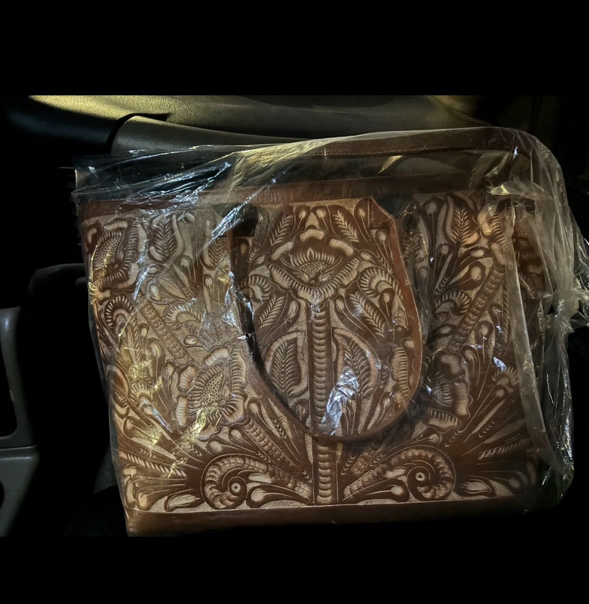 Hand Tooled TOTE BAG