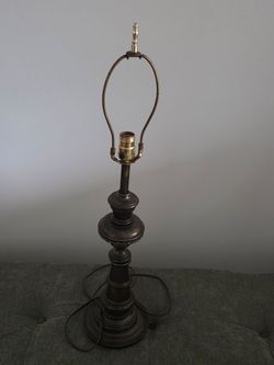 Bronze Candlestick Table Lamp Base