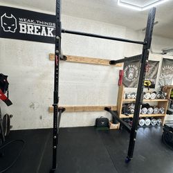 Folding Commercial Gym Rack With Pull-up Bar Home Gym Fitness Equipment