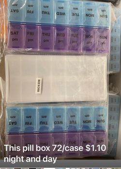 72 Pill Boxes Night/Day