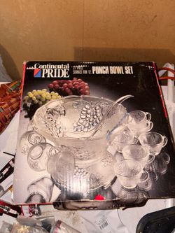 Full vintage Punch bowl set