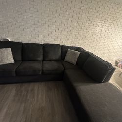 Dark Grey Couch 