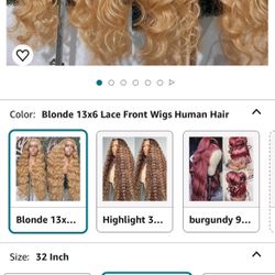 Blonde 32” Lace Wig