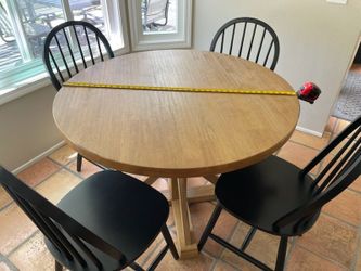 Wood Dining table and chairsset $400 see all twelve pictures for MORE items for sale prices listed below located Rancho Santa Margarita