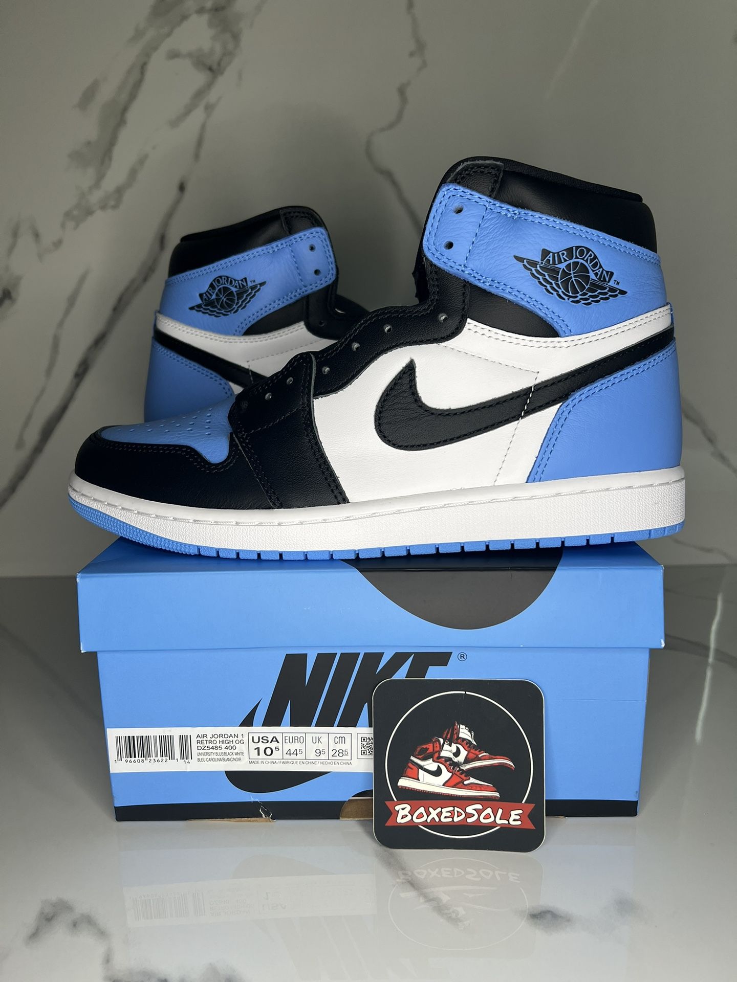 Brand New Jordan 1 High UNC Toe Size 10.5M