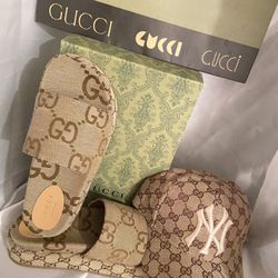 Sandal Gg/ Sandal/  Gg Sandal /price For The Set Hat + Sandal 