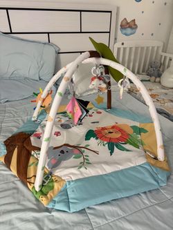 Baby Activity Play Gym Mat with Hanging Toys