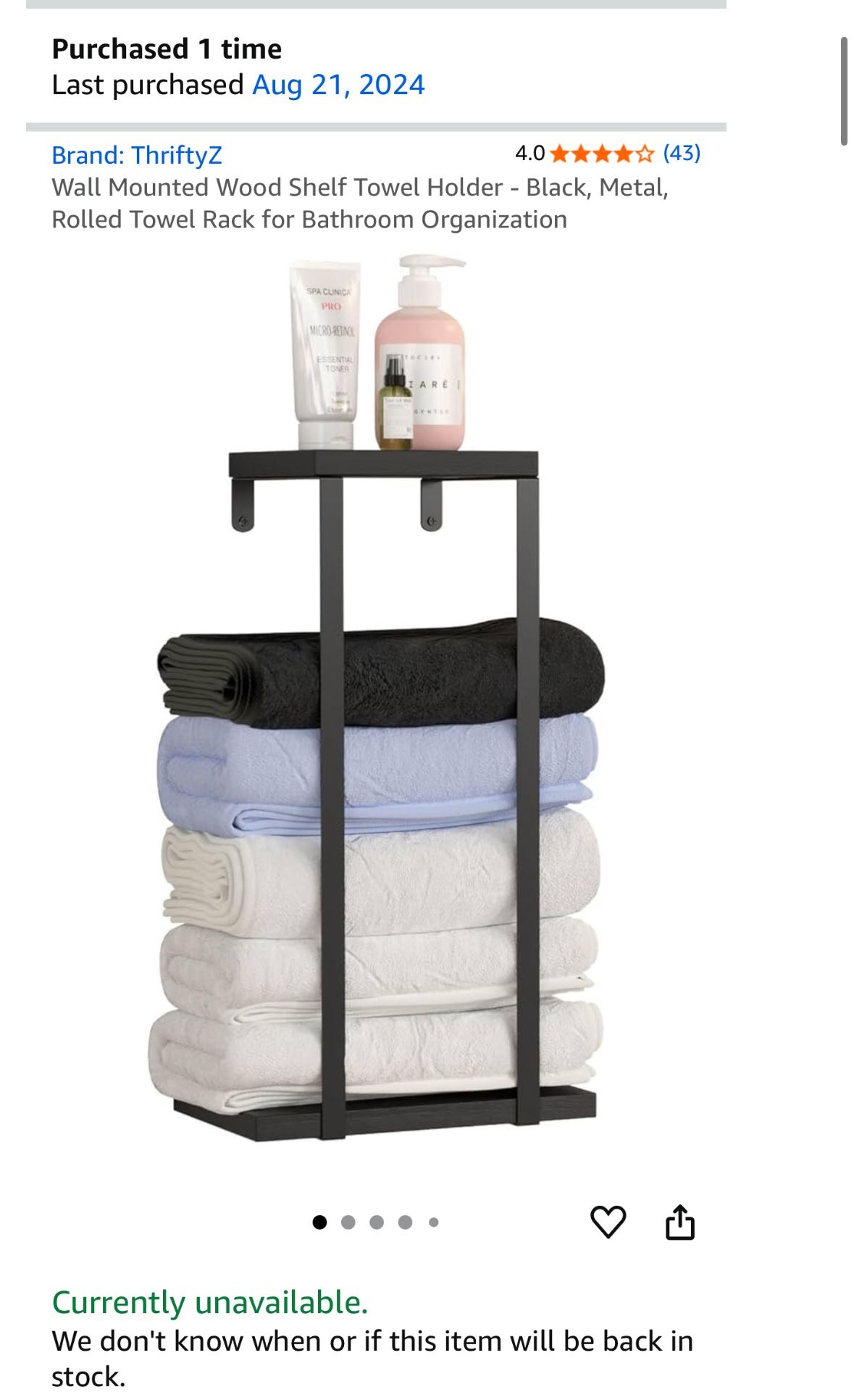 Towel Rack For Wall