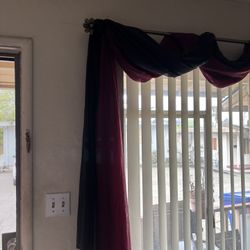 Brass Rod With Sheer Curtains