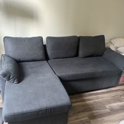 Gray Sofa/pull Out Couch