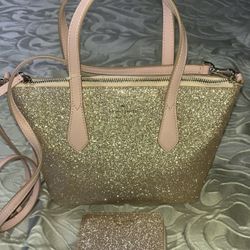 NWT Kate Spade Glitter Purse and Wallet