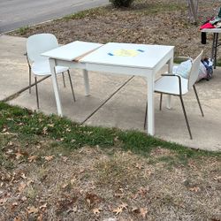 Extended Table with Two(2) Chairs