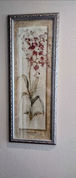 Glass framed print