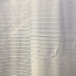 White Modern Shower Curtain Quality Poly/cotton