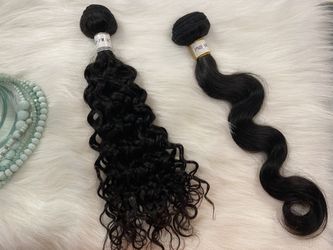 9A Indian premium hair 14,16,18 inch with closure deep wave