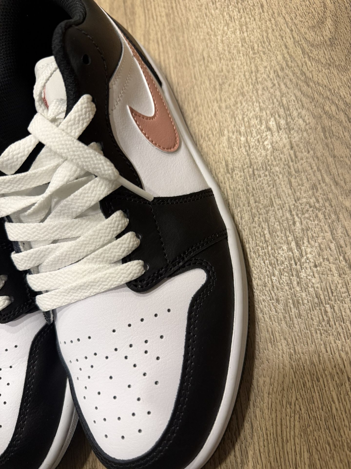 Air Jordan Low — White/Rust Pink/Black (Size US 42 EU)