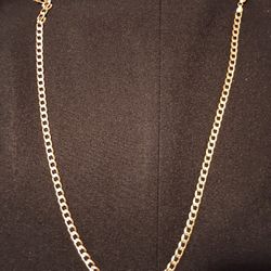 10 K Heavy Gold Chain 22 Inches 21.7 Grams Solid Gold From Italy 