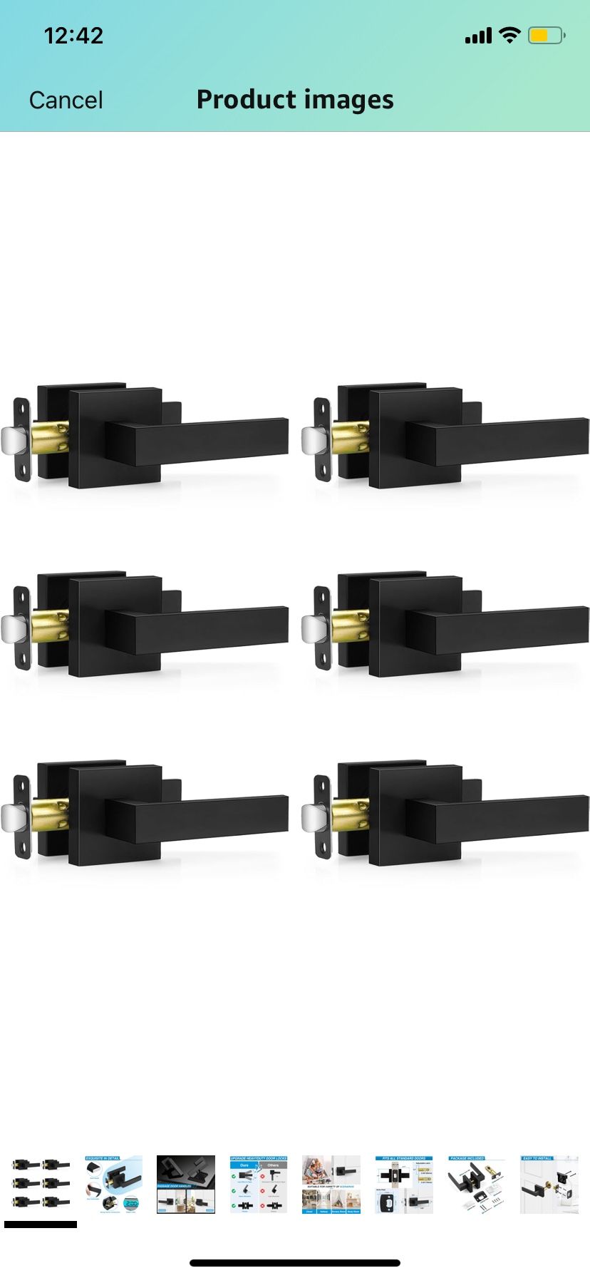 6 Pc Door Nobs Indoor No Keys Need It New $69