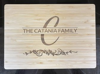 Custom Engraved Bamboo Cutting Board - Personalized Gift