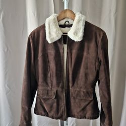 Leather Suade Female Jacket