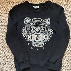Kenzo Paris Black Slim Fit Crew Neck Sweater