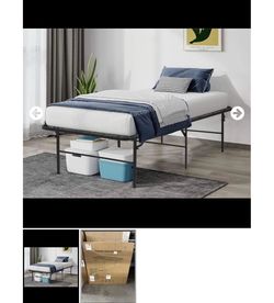Foldable Metal Bed Frame Twin
