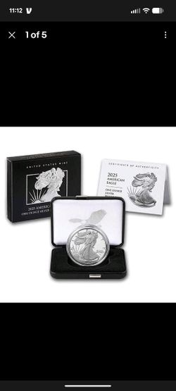 2025 Proof W Silver Eagle With Box And COA