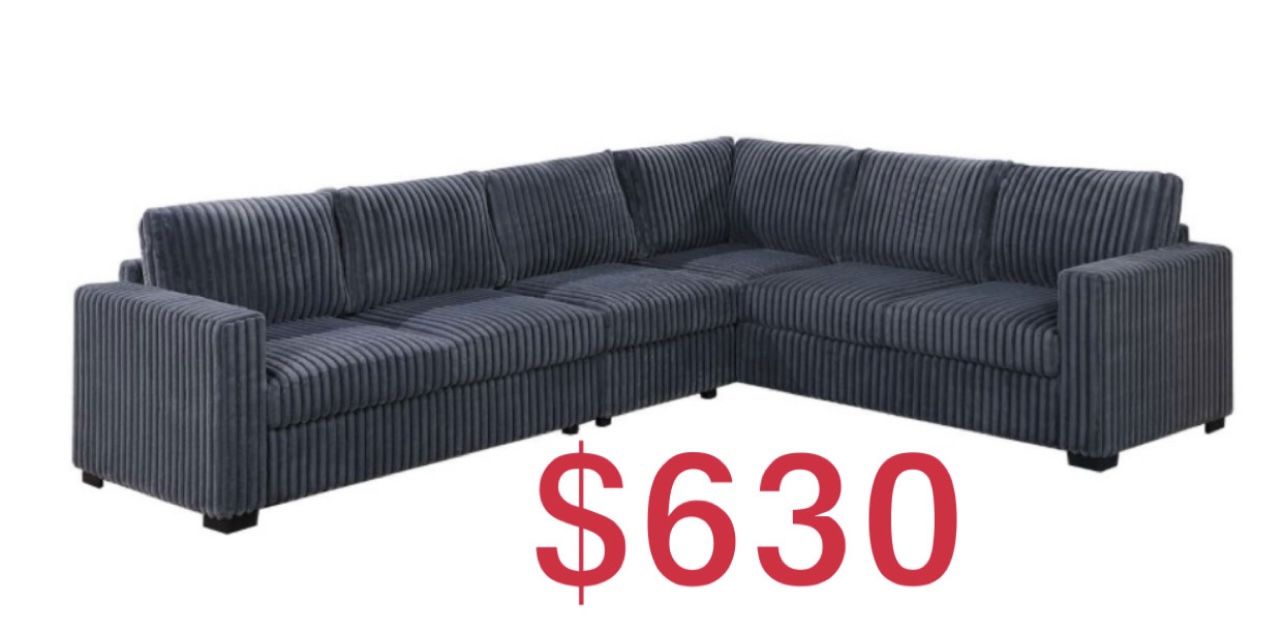 Sectional Couch THICK CORDUROY