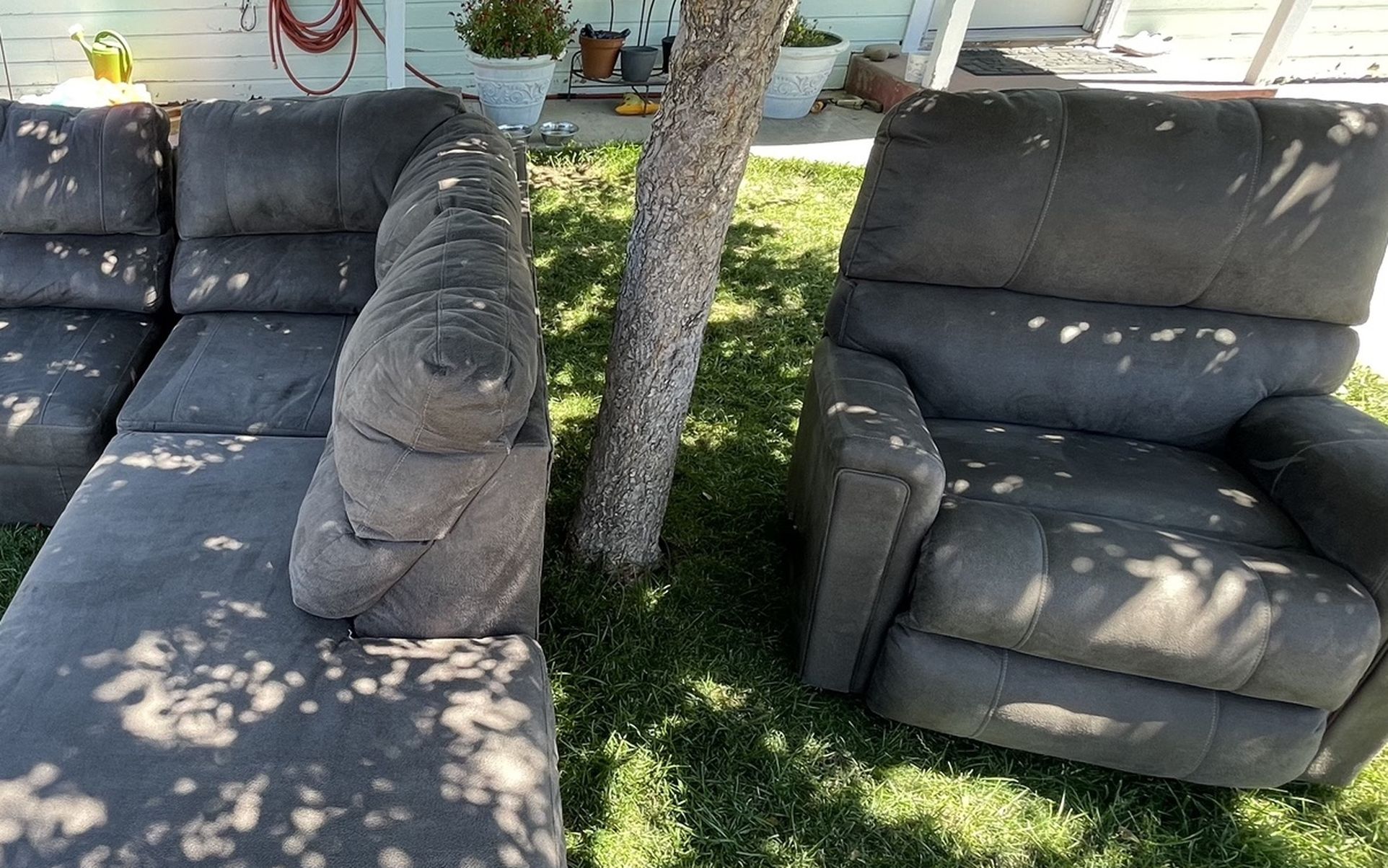 Microfiber Suede Sectional