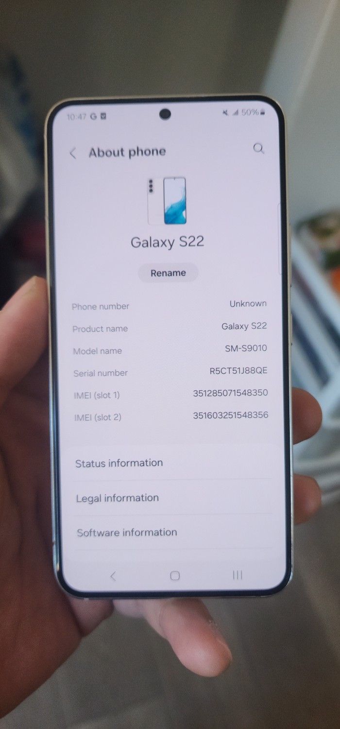 Samsung S22 5G 128GB, Dual SIM,Unlocked,Never Locked,One Owner,Flashed With Hong Kong Version ROM