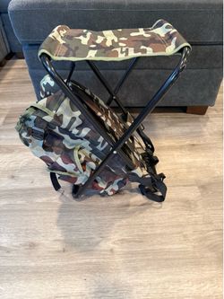 Portable waterproof backpack chair